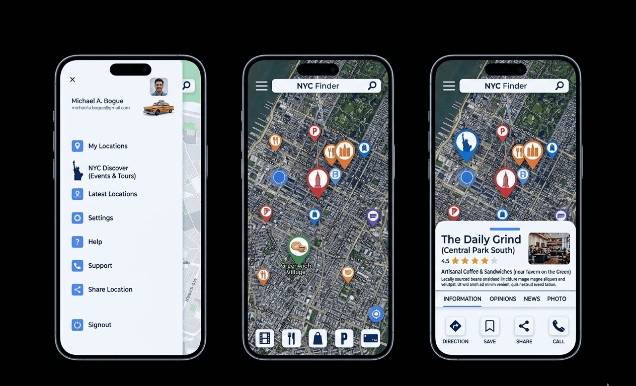 NYC Finder, a project built by Tanzeel Naveed Khan